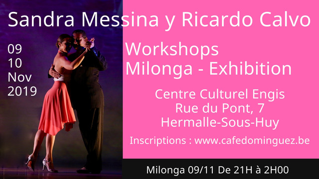 Stage Sandra Messina y Ricardo Calvo 9 et 10 Novembre 2019